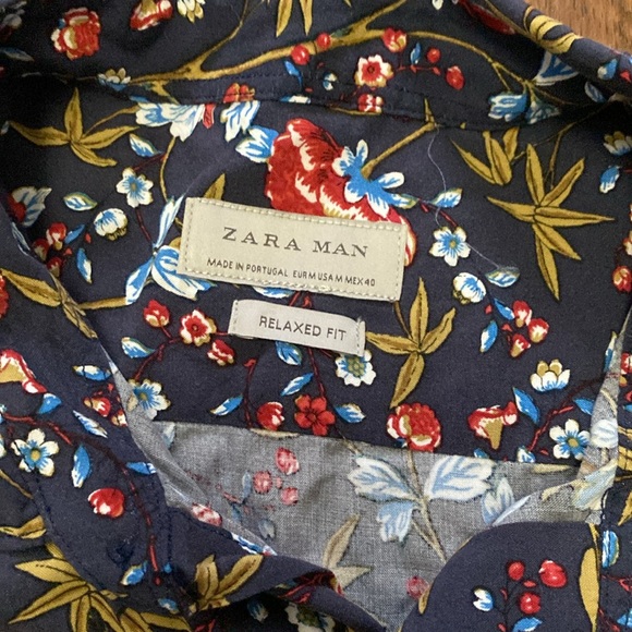 Zara button down patterned shirt - Picture 4 of 7
